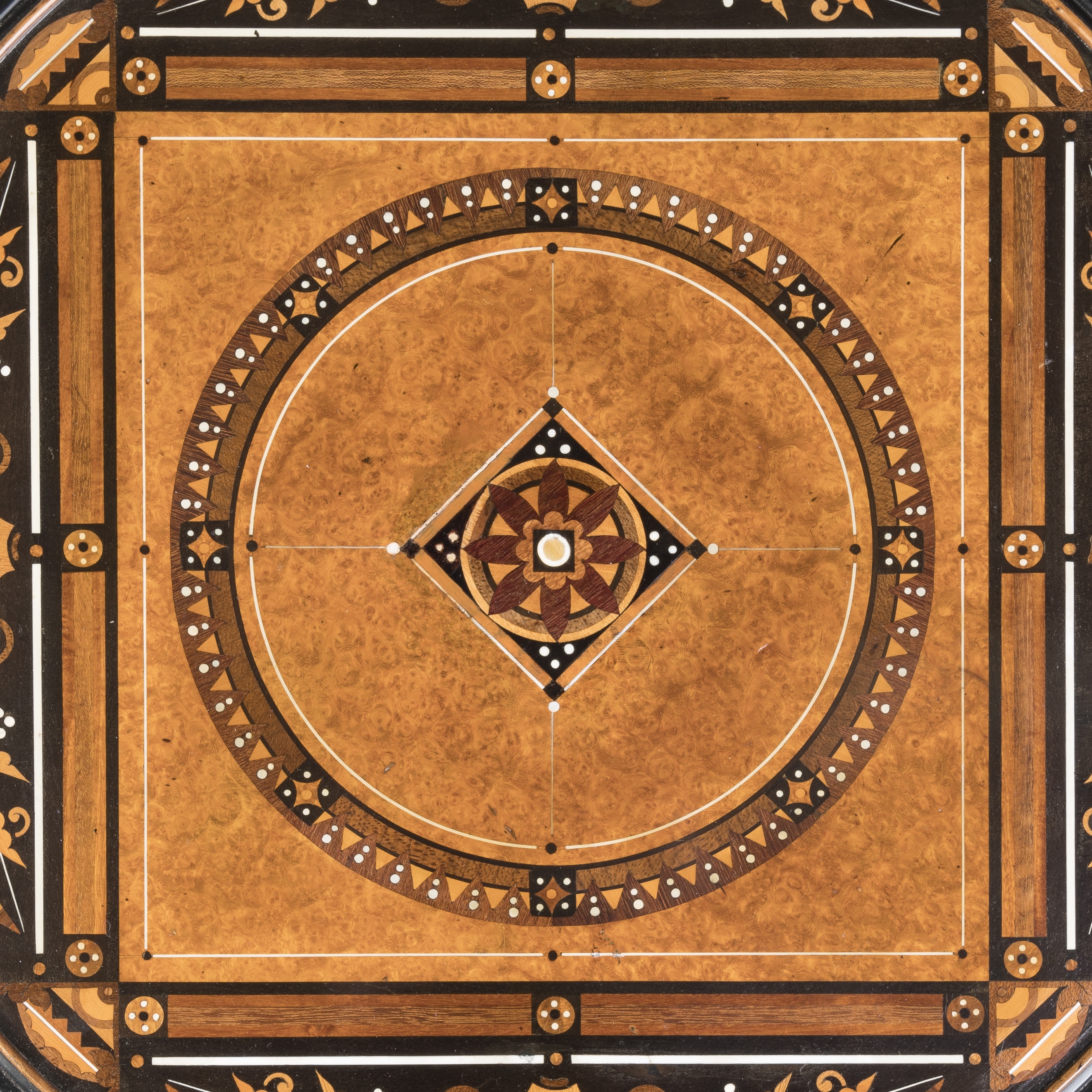 An Unusual Marquetry Top Table Attributed to Jackson & Graham